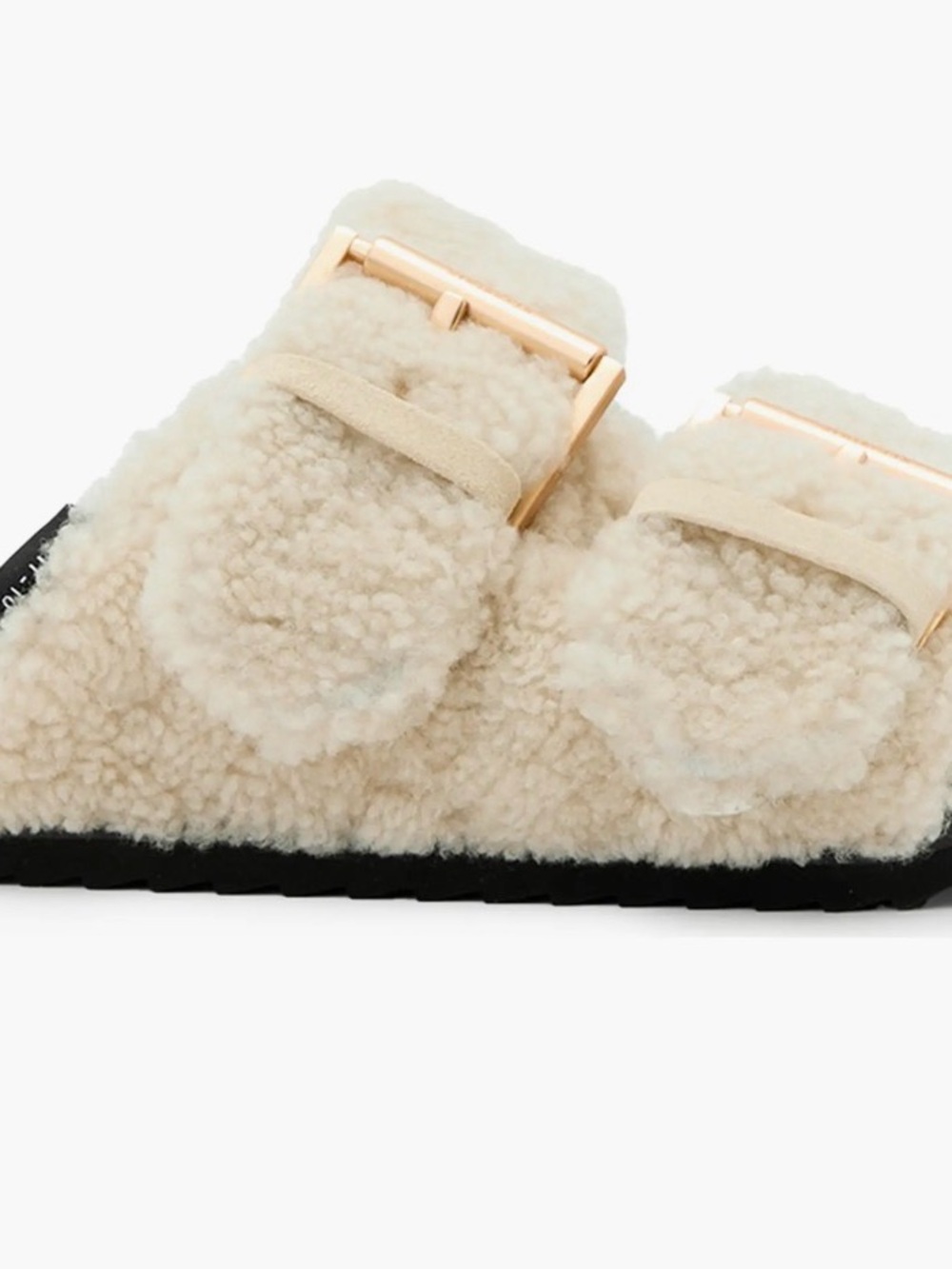 AllSaints Sian Genuine Shearling Sandal size 38